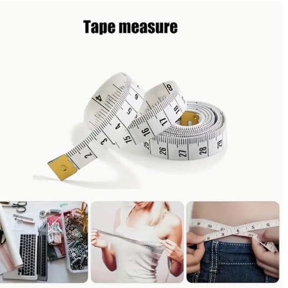 3pcs 150cm/60inch Tape Measure Measuring Tape for Body, Double Scale S - Picture 3 of 4